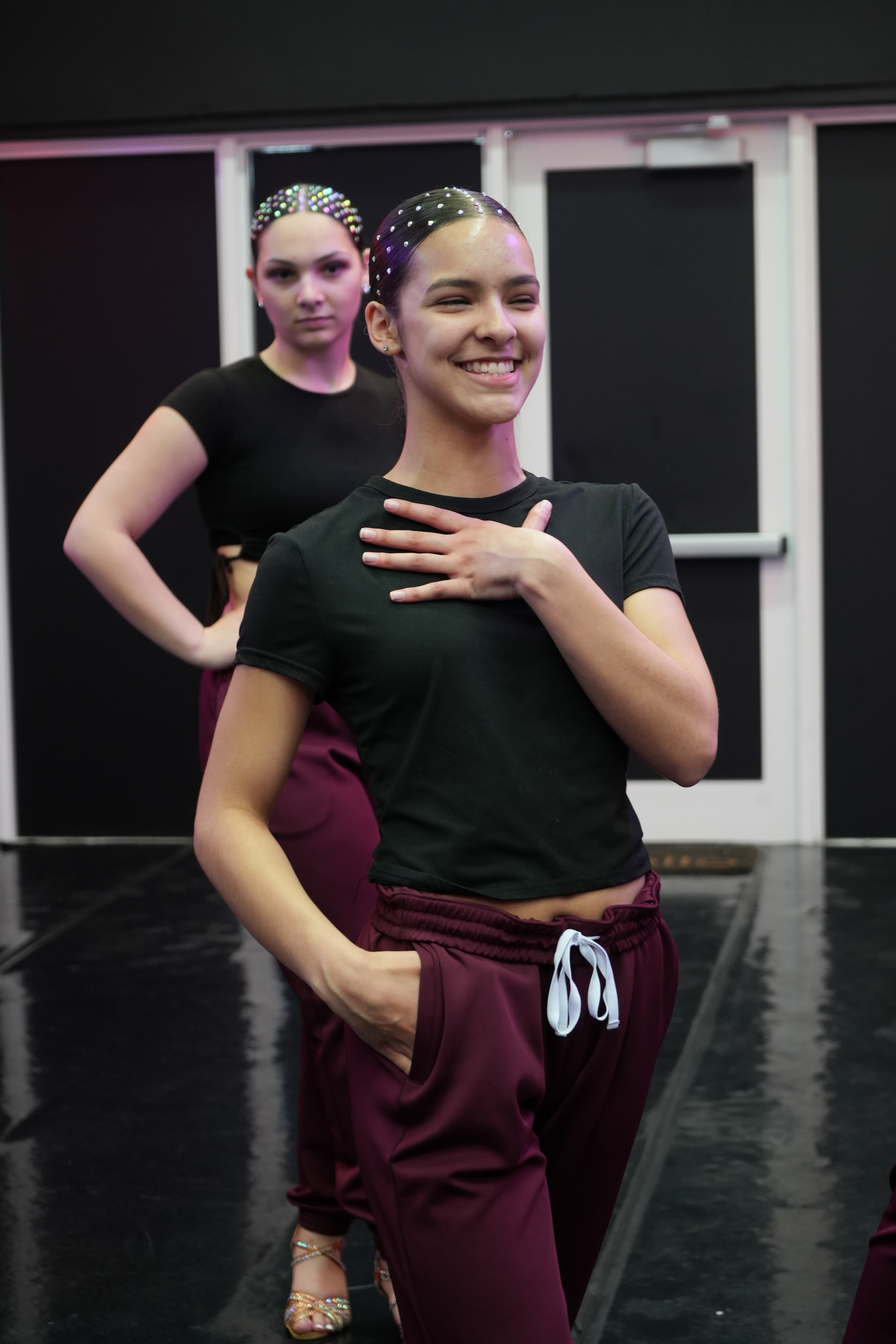 Hotspot dancer in studio